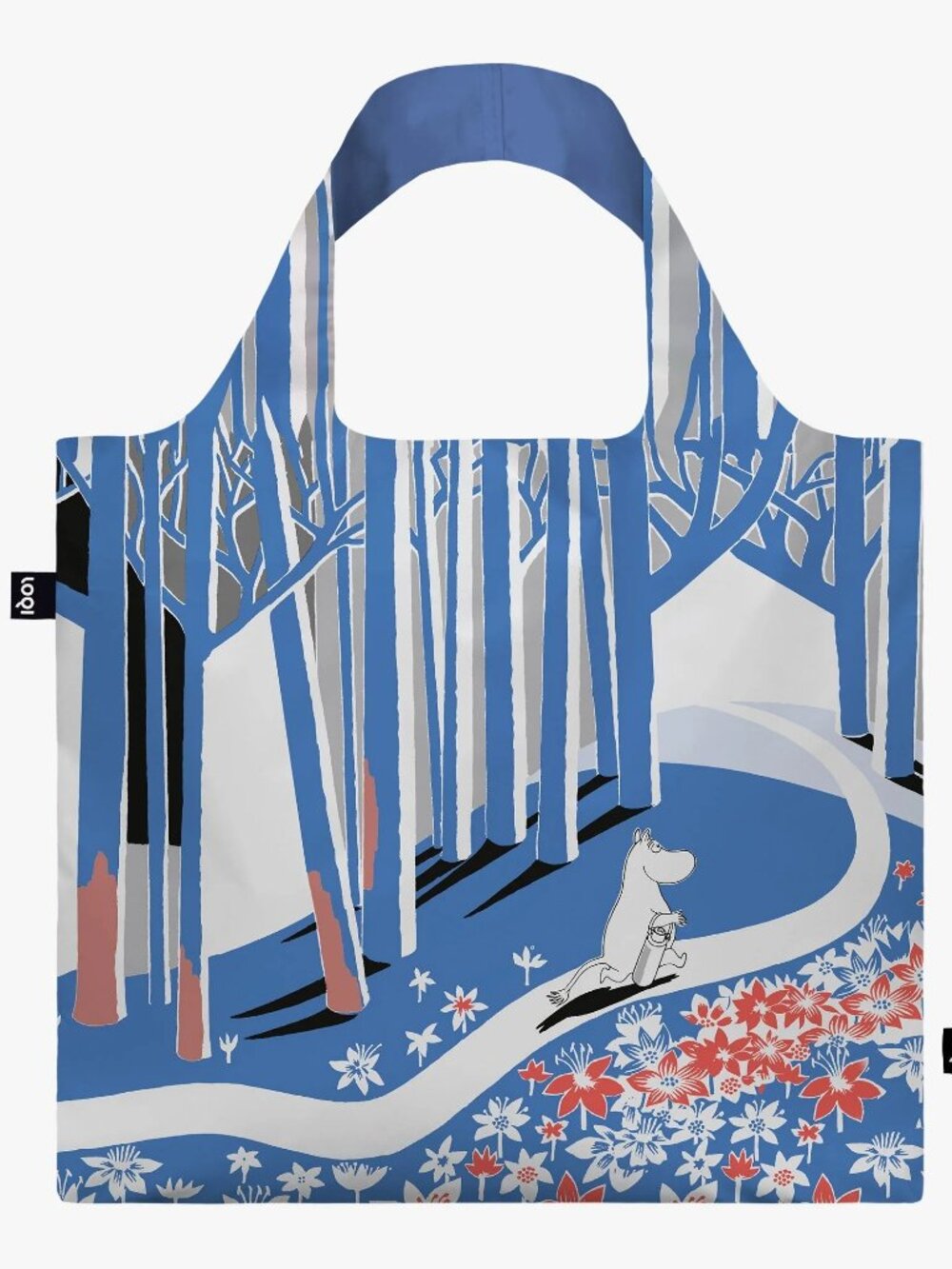 LOQI MOOMIN Blue Forest Recycled Bag